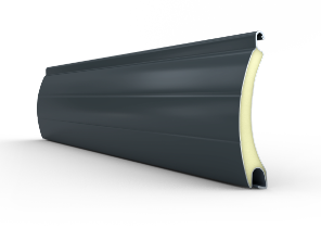 Profilé à lamelles en aluminium couleur gris anthracite RAL7016