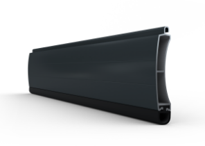 Fermeture de la porte roulante avec joint en caoutchouc Couleur gris anthracite RAL7016