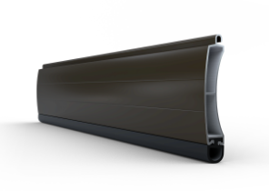 Lame finale en aluminium extrudé pour portes de couleur Couleur brun foncé RAL8019