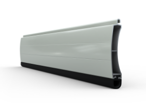 Profilé de fermeture en aluminium pour portes à enroulement premium 77 Couleur grise RAL7038