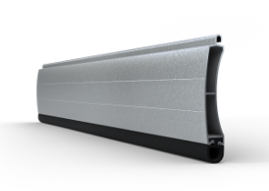 Lame finale en aluminium pour rideau à lames Premium couleur argent RAL9006